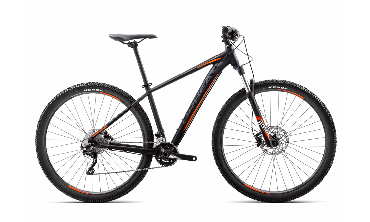 Фотография Велосипед Orbea MX 29 10 (2018) 2018 Черно-оранжевый